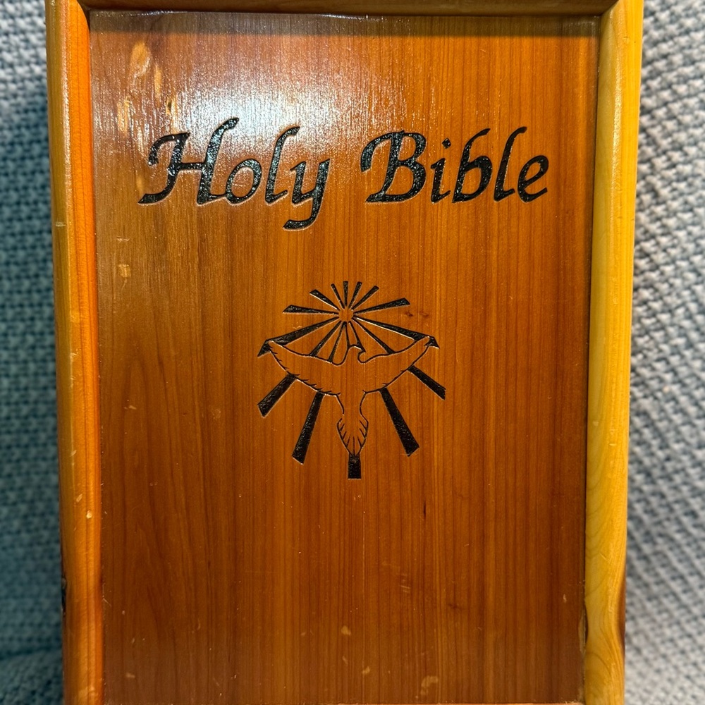 Wooden Holy Bible Decorative Box LAST CHANCE